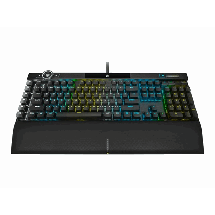 K100 RGB Optical-Mechanical Gaming Keyboard Backlit RGB LED CORSAIR OPX RAPIDFIRE Black PBT Keyca K100 RGB Optical-Mechanical Gaming Keyboard Backlit RGB LED CORSAIR OPX RAPIDFIRE Black PBT Keyca