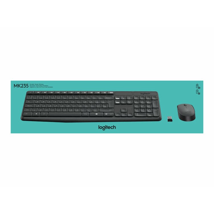 MK235 Wireless Keyboard and Mouse Combo-GREY-NLB-2.4GHZ-CENTRAL-(GREY KEYS GREYBTM) MK235 Wireless Keyboard and Mouse Combo-GREY-NLB-2.4GHZ-CENTRAL-(GREY KEYS GREYBTM)