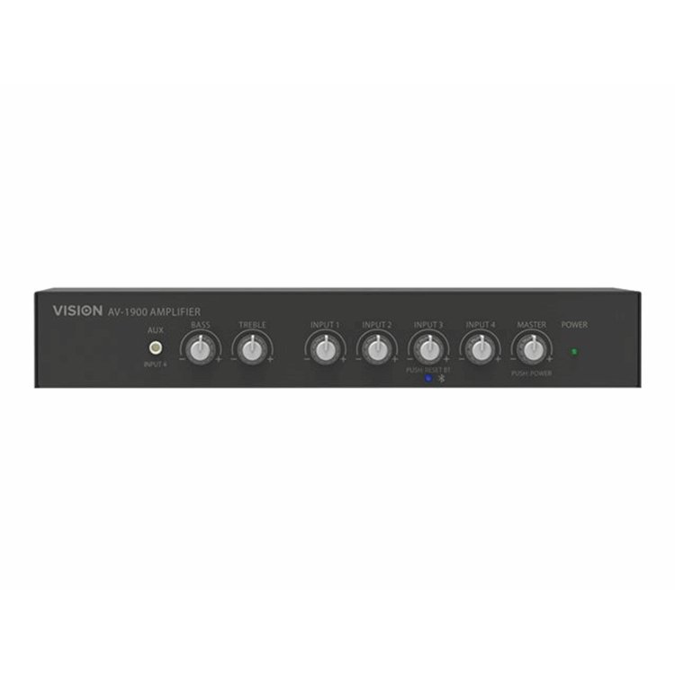 VISION 2x50w Mixer Amplifier - 4 inputs VISION 2x50w Mixer Amplifier - 4 inputs