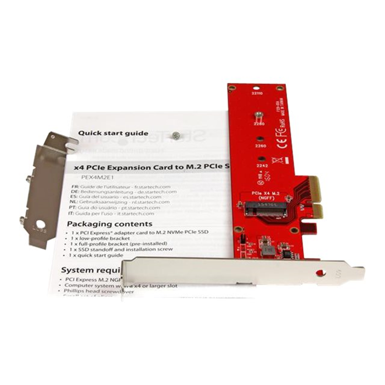 X4 PCI EXPRESS TO M.2 PCIE SSD ADAPTER