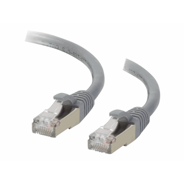 Cbl/15m CAT6A Shielded Patch Cable Grey