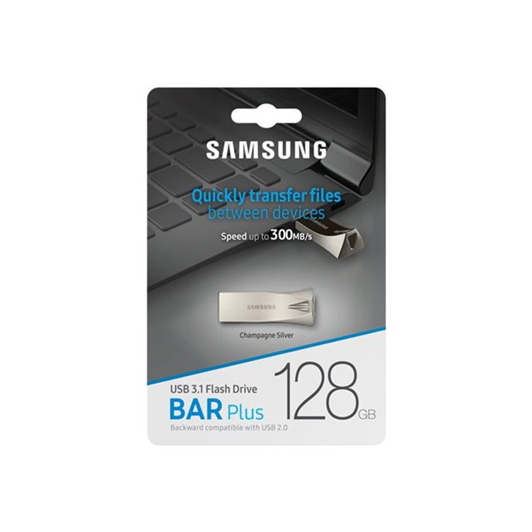 128GB BAR PLUS USB - CHAMPAGNE SILVER 128GB BAR PLUS USB - CHAMPAGNE SILVER