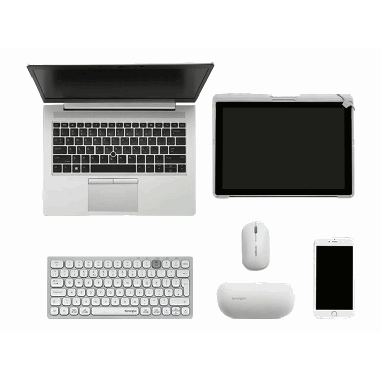 Dual Wireless Compact Keyboard - White