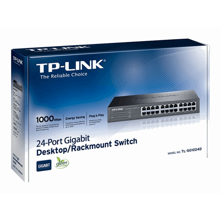 24-Port Gigab. ECO-Switch 19IN