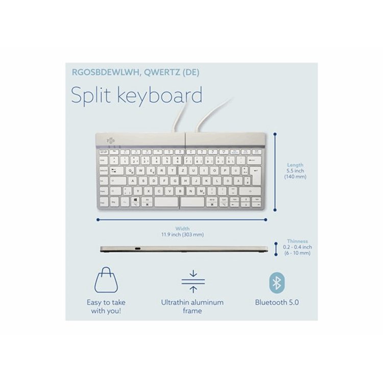 R-Go Split Break keyboard QWERTZ (DE) R-Go Split Break keyboard QWERTZ (DE)