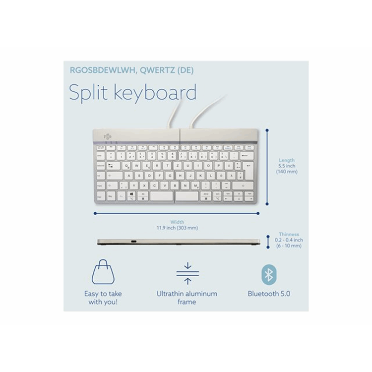 R-Go Split Break keyboard QWERTZ (DE) R-Go Split Break keyboard QWERTZ (DE)