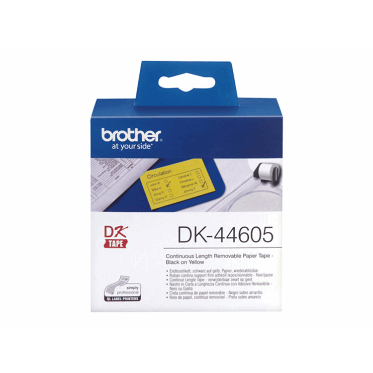 Label roll/yellow62mmx30.36m f QL-series Label roll/yellow62mmx30.36m f QL-series