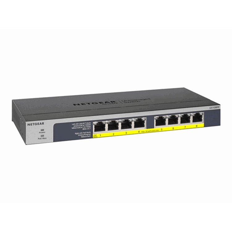 8PT POE/POE+ GIGABIT UNMANAGED SWCH 8PT POE/POE+ GIGABIT UNMANAGED SWCH