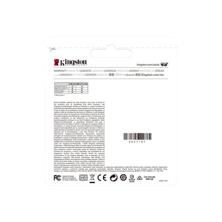 256GB USB3.2 Gen 1 DataTraveler Kyson