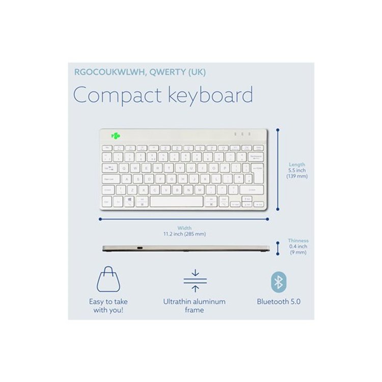 R-Go Compact Break keyboard QWERTY (UK) R-Go Compact Break keyboard QWERTY (UK)
