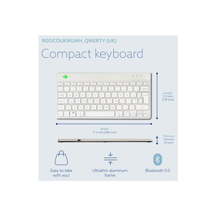 R-Go Compact Break keyboard QWERTY (UK)