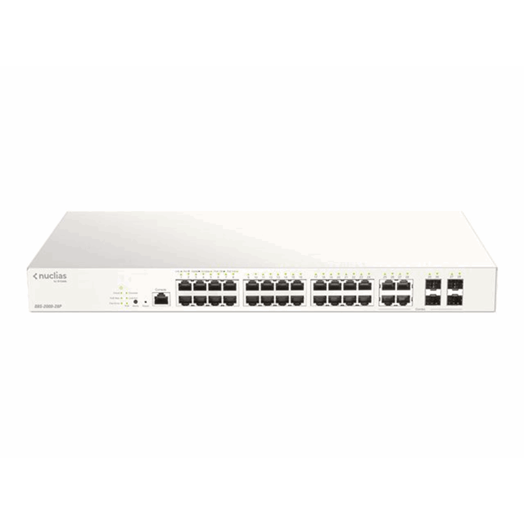 28-Port Gigabit PoE Nuclias Smart Managed Switch including 4x 1G Combo Ports 193W (With 1 Year Licen