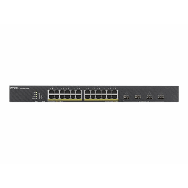 28 Port Smart Managed PoE+Switch 24x G