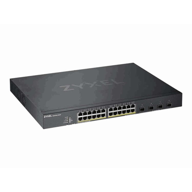 28 Port Smart Managed PoE+Switch 24x G