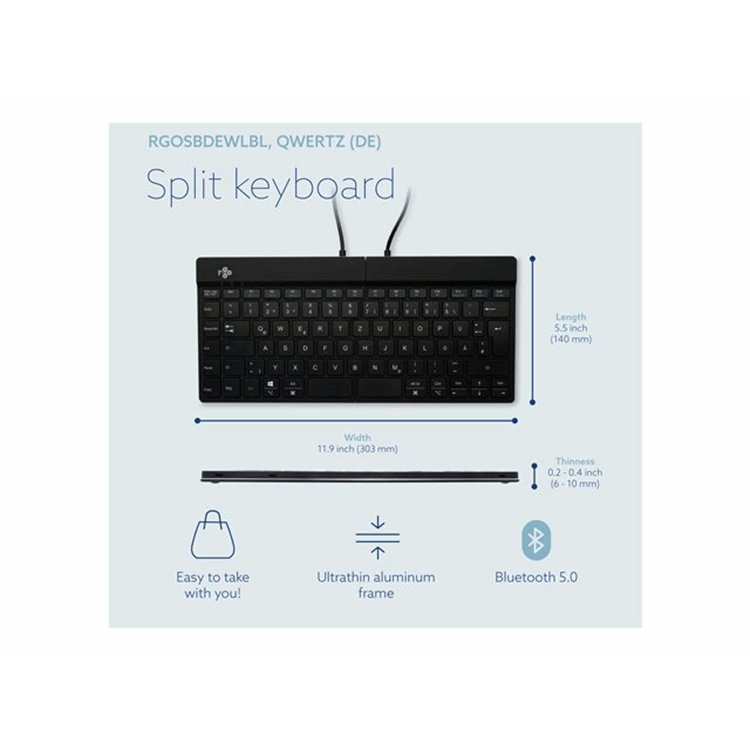 R-Go Split Break keyboard QWERTZ (DE) R-Go Split Break keyboard QWERTZ (DE)