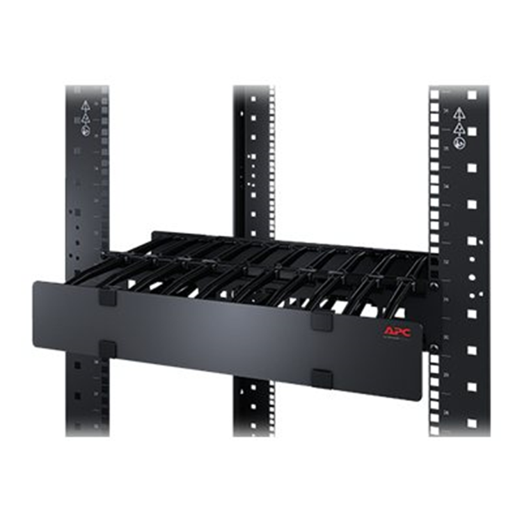 2U Horizontal Cable Manager 6" Fingers