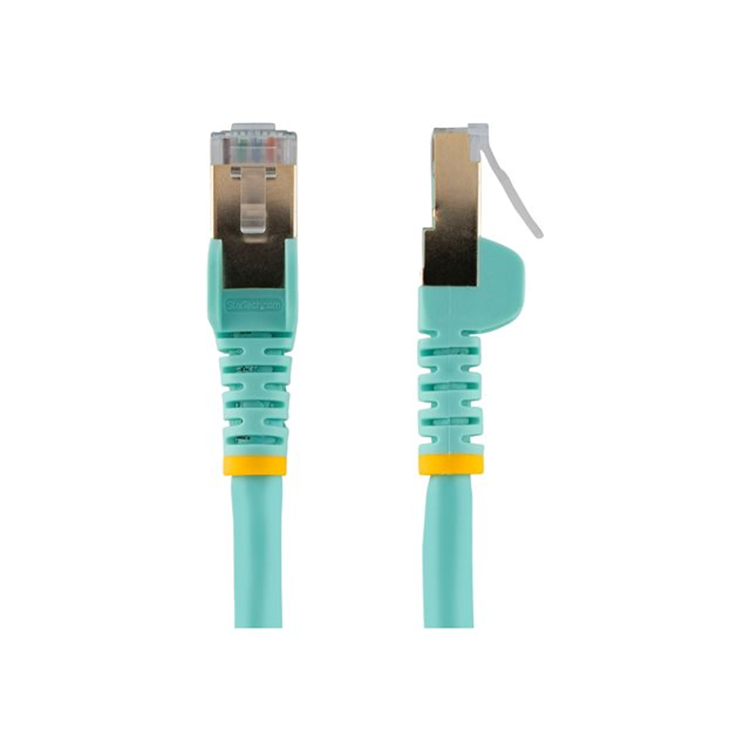 2m Aqua Cat6a Ethernet Cable - STP