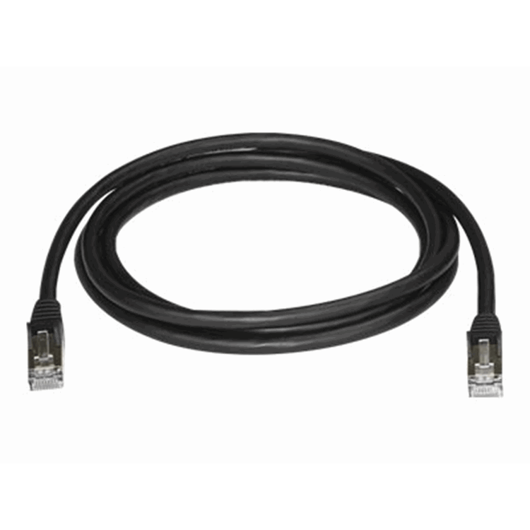 2m Black Cat6a Ethernet Cable - STP