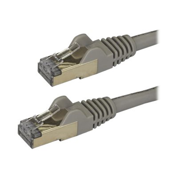 2m Gray Cat6a Ethernet Cable - STP