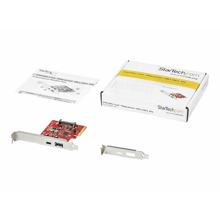 2Port USB-A USB-C USB 3.1 PCI Express Ad