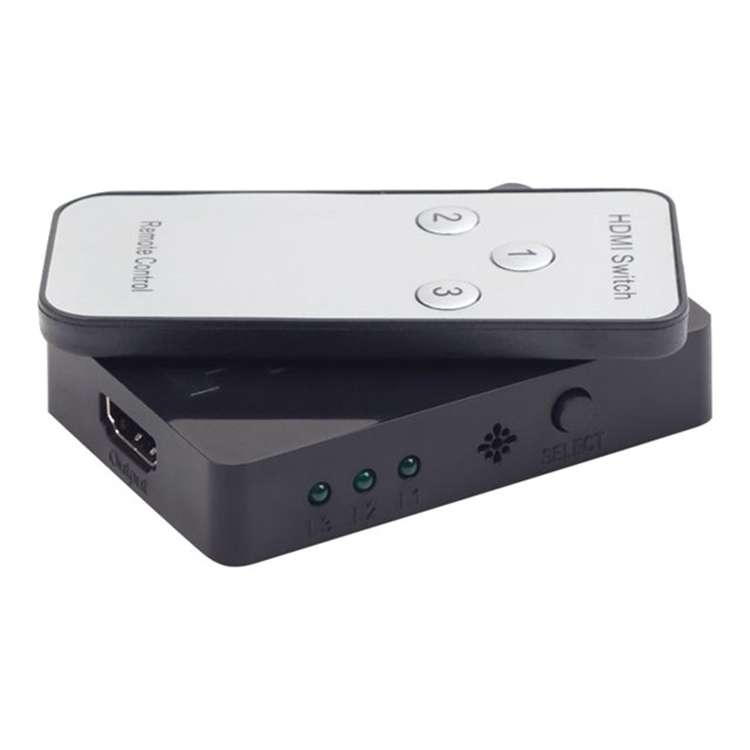 3-poorts HDMI switch + afstandsbediening 3-poorts HDMI switch + afstandsbediening