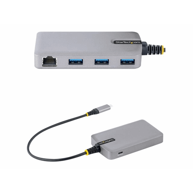 3-Port USB-C Hub w/ GbE Ethernet Adapter 3-Port USB-C Hub w/ GbE Ethernet Adapter