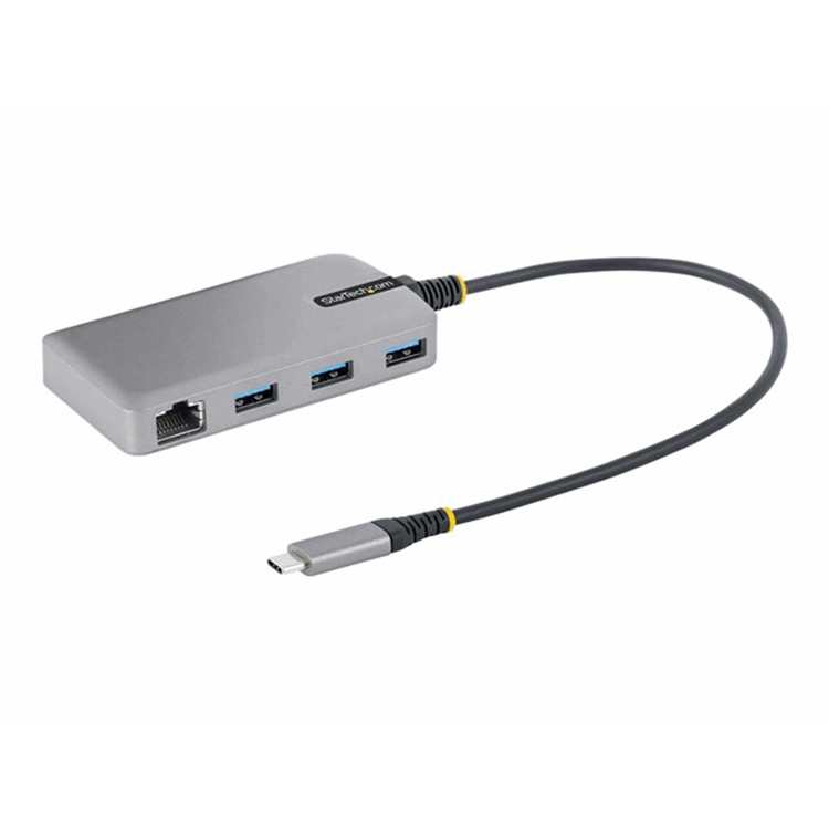 3-Port USB-C Hub w/ GbE Ethernet Adapter
