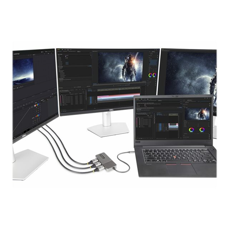 3-Port USB-C to HDMI MST Hub 4K 60Hz 3-Port USB-C to HDMI MST Hub 4K 60Hz