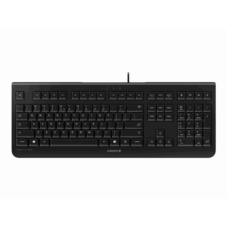 KC 1000 corded keyboard black USB. Quiet operation/wear resistant keys/4 hotkeys KC 1000 corded keyboard black USB. Quiet operation/wear resistant keys/4 hotkeys