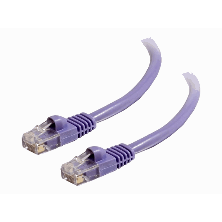 Cbl/1.5M Mlded/Btd Purple CAT5E PVC UTP