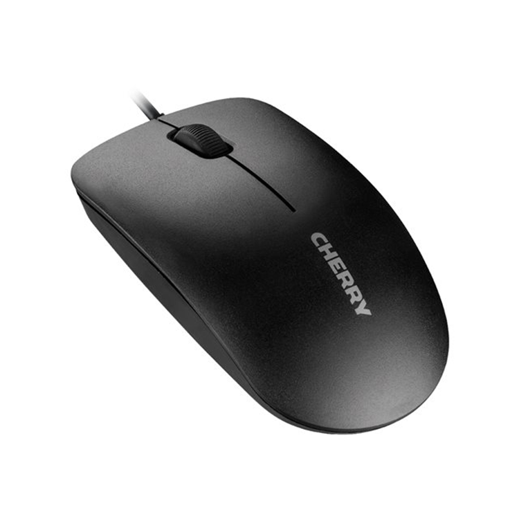 MC 1000 corded mouse black USB. 3 buttons/scroll wheel/symmetrical design/high resolution optical se