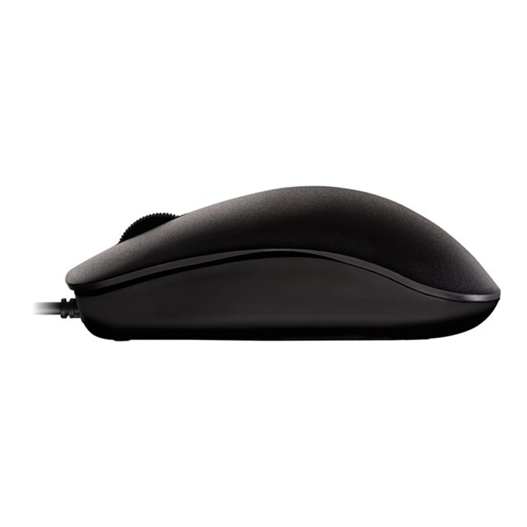 MC 1000 corded mouse black USB. 3 buttons/scroll wheel/symmetrical design/high resolution optical se