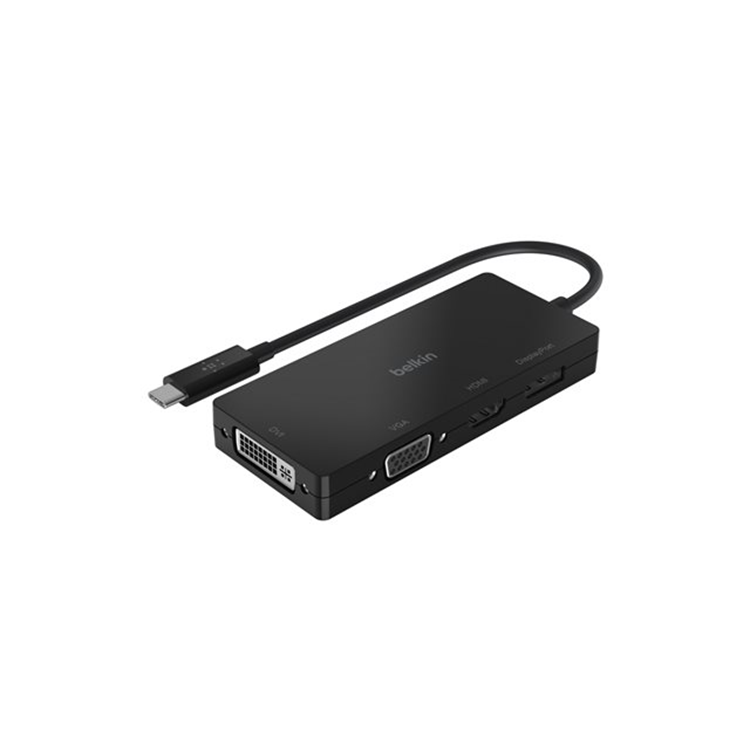 USB-C to VGA+Charge Adapter BLK 60W