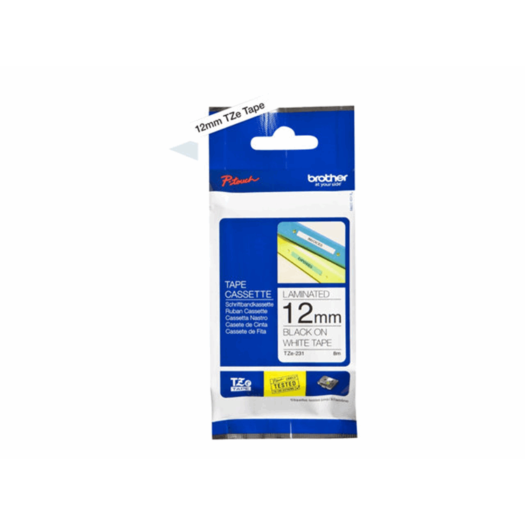 Tape/12mm black on white f P-Touch TZE Tape/12mm black on white f P-Touch TZE
