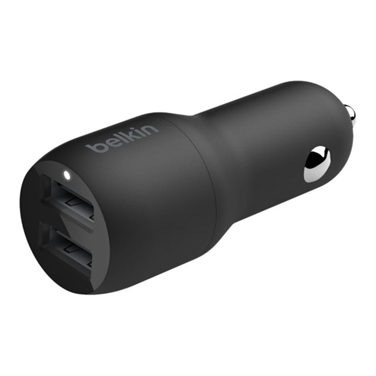 BELKIN Dual USB-A CarCh 1M PVC A-LTG 24W BELKIN Dual USB-A CarCh 1M PVC A-LTG 24W