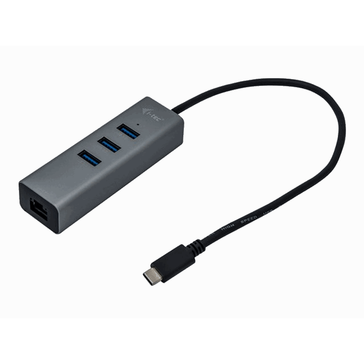 i-tec USB-C Metal HUB 3 + GLAN