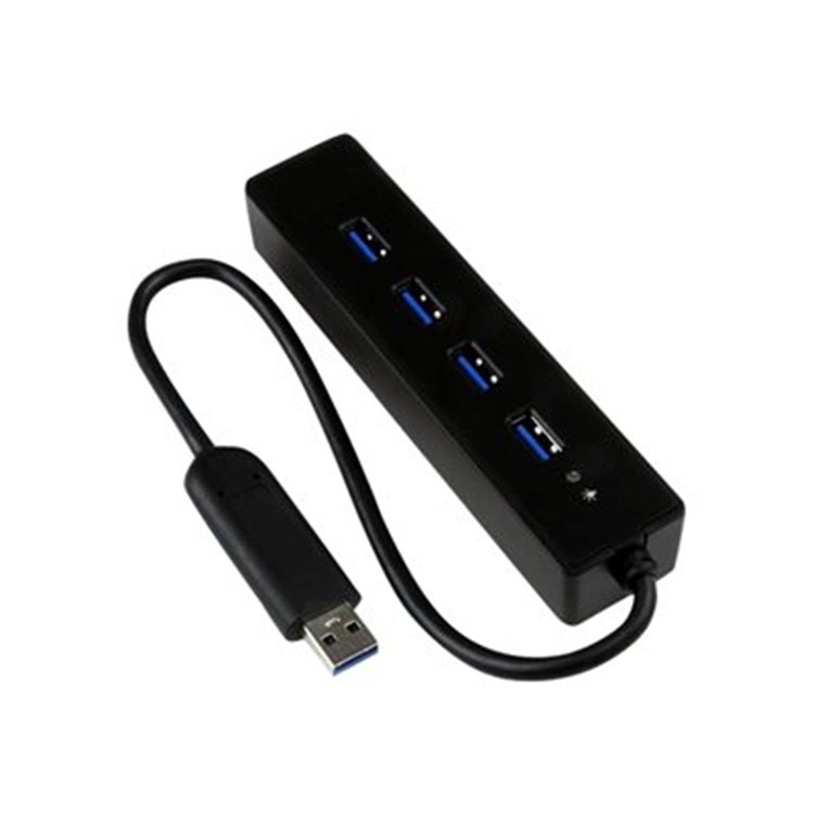 4 Port USB 3.0 Hub with Built-in Cable