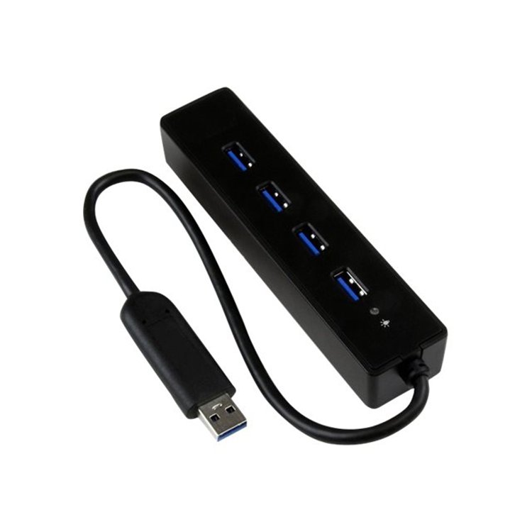4 Port USB 3.0 Hub with Built-in Cable