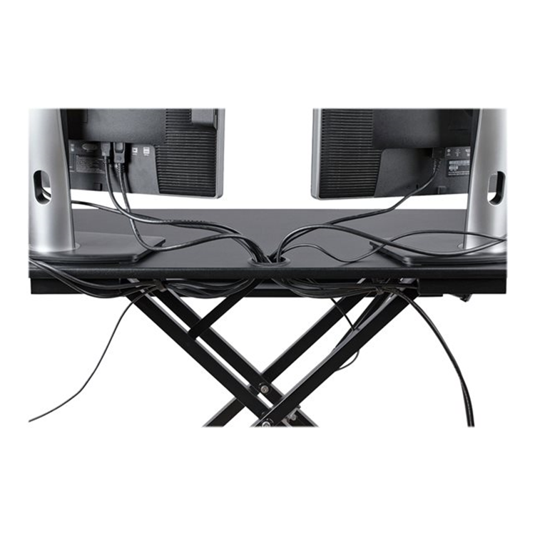 Corner Sit Stand Desk Converter 35x21in