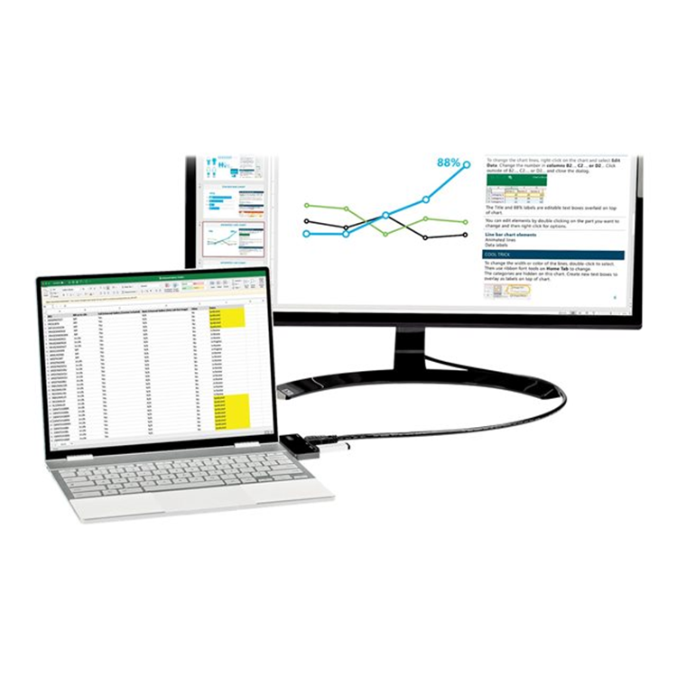 USB C Multiport Adapter - 4K HDMI/PD/USB