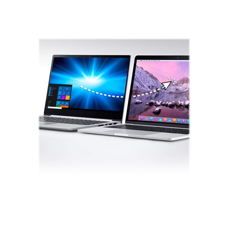 2 x 4-Port USB 3.0 Sharing Switch with Power Pass-through and File Sharing