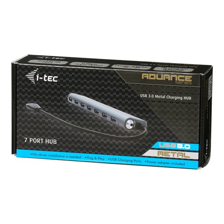 I-TEC Metal Charging HUB 7 port I-TEC Metal Charging HUB 7 port