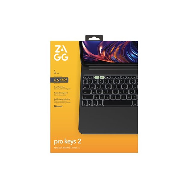 ZAGG KB ProKey 2 iPad Pro 13 M4 Bl Germa ZAGG KB ProKey 2 iPad Pro 13 M4 Bl Germa