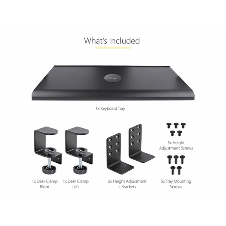 Under-Desk Keyboard Tray Adjustable