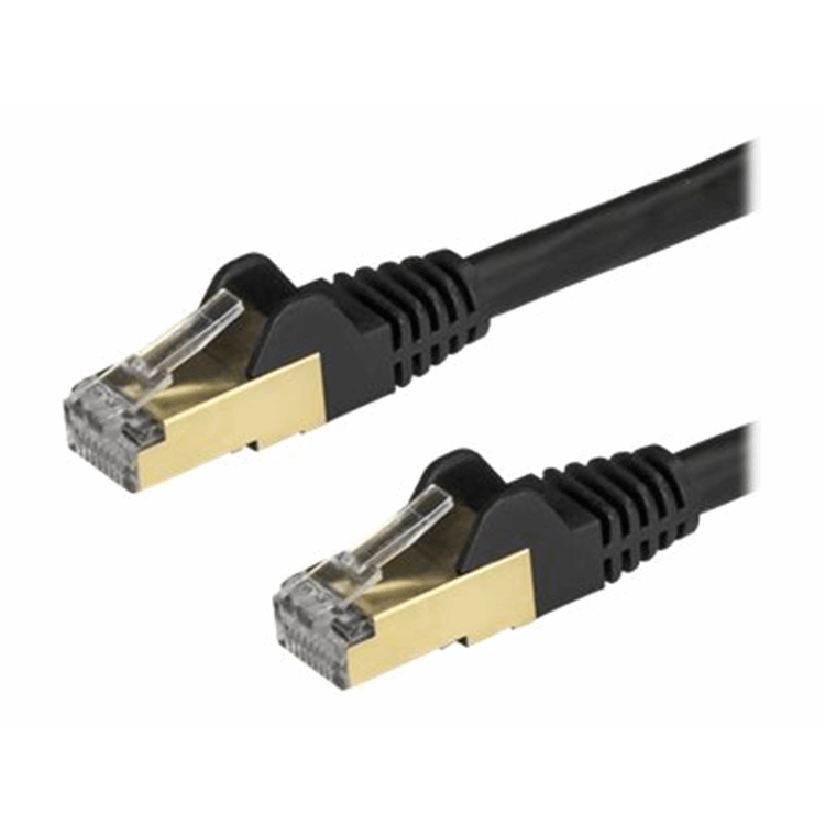 3m Black Cat6a Ethernet Cable - STP