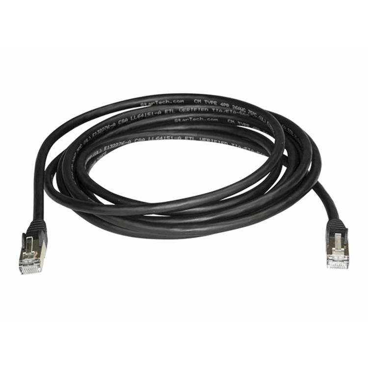 3m Black Cat6a Ethernet Cable - STP