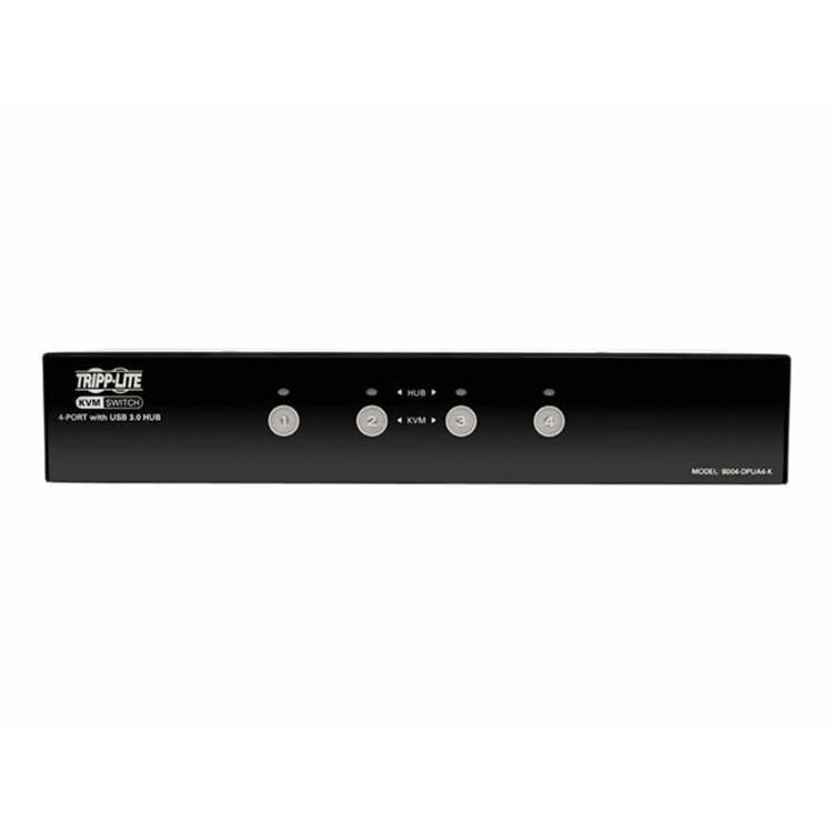 4-Port DisplayPort KVM Switch with Audio Cables and USB 3.0 SuperSpeed Hub