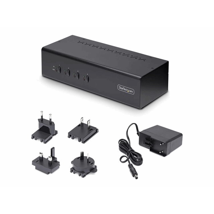 4-Port Dual-DisplayPort KVM Switch 4K