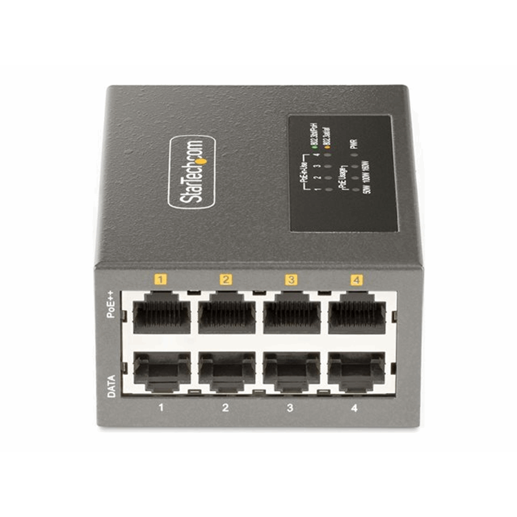 4-Port Multi-Gigabit PoE+/PoE++ Injector