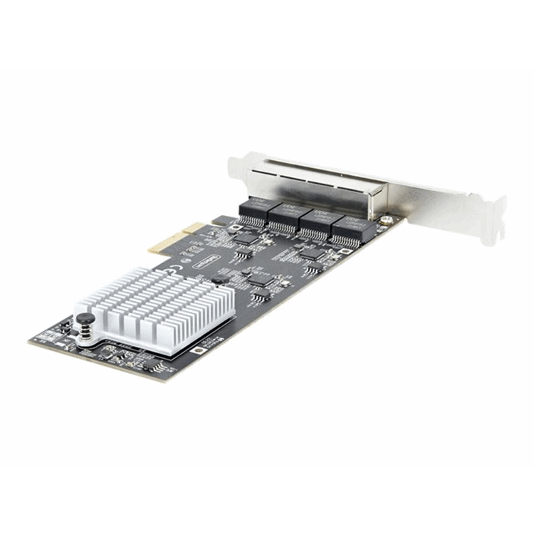 4-Port NBASE-T 2.5Gbps PCIe Network Card